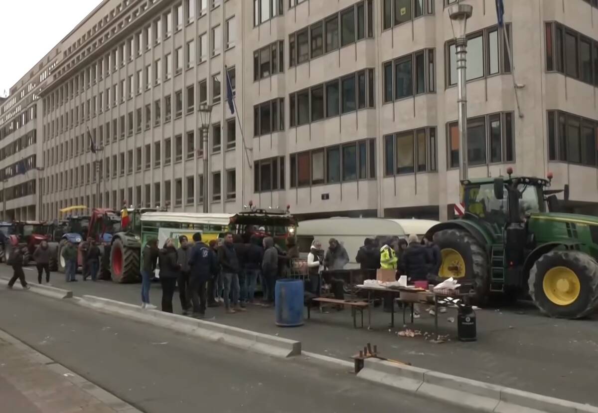 protest, rolników, Bruksela 