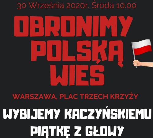 plakat protest cenyrolnicze pl