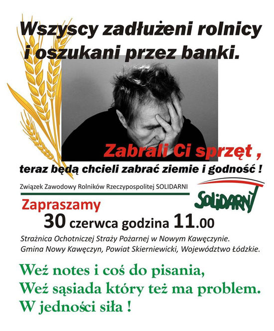 plakat zjazd bustowski 30 czerwca ceny rolnicze pl