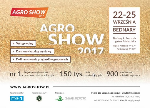 targi i imprezy rolnicze bednary 2017 agro show portal cenyrolnicze pl 