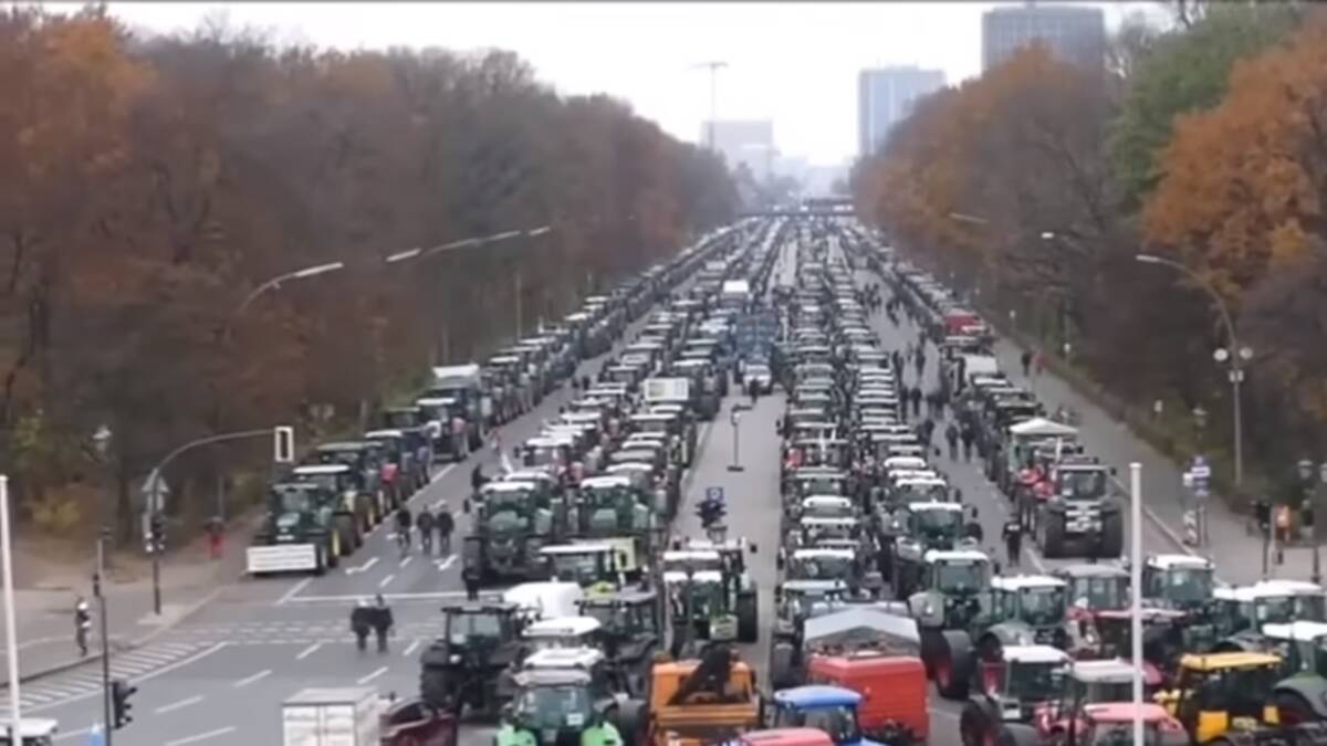 niemcy, protest, rolnicy, paliwo