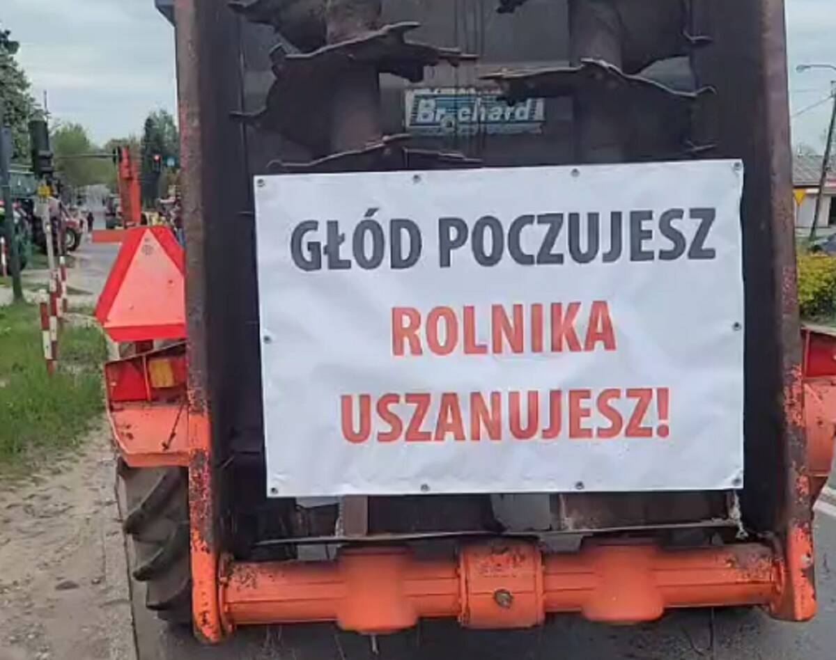 protest rolników, Łódź, blokada dróg