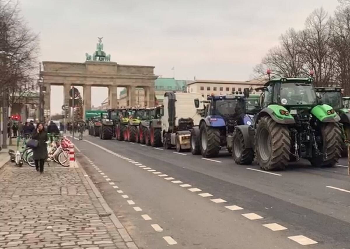 niemcy, protest, rolnicy, paliwo