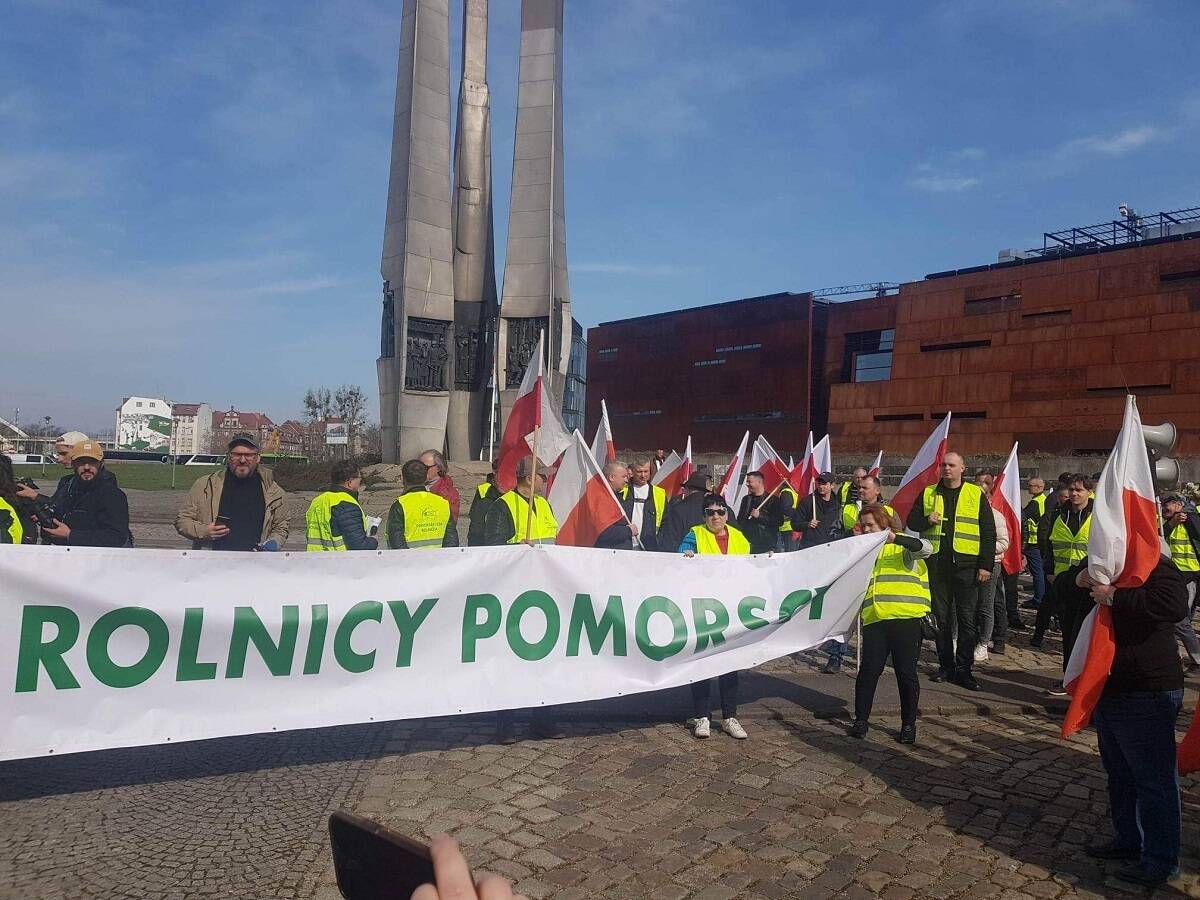 protest rolników, Gdańsk