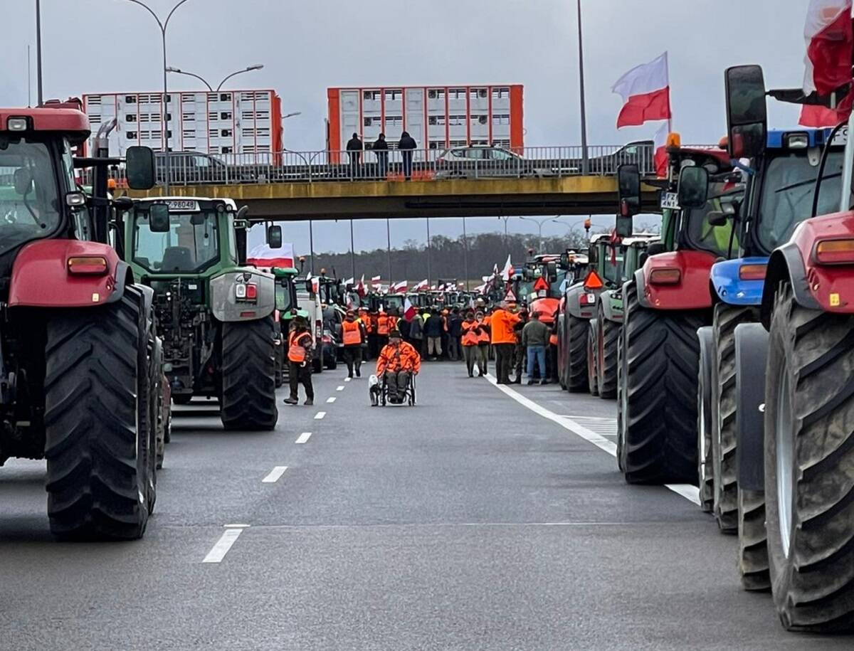 protest rolników, blokada, strajk generalny