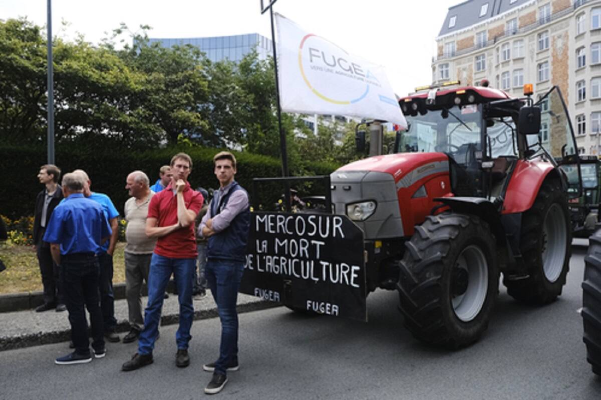 protest, Francja, rolnicy 