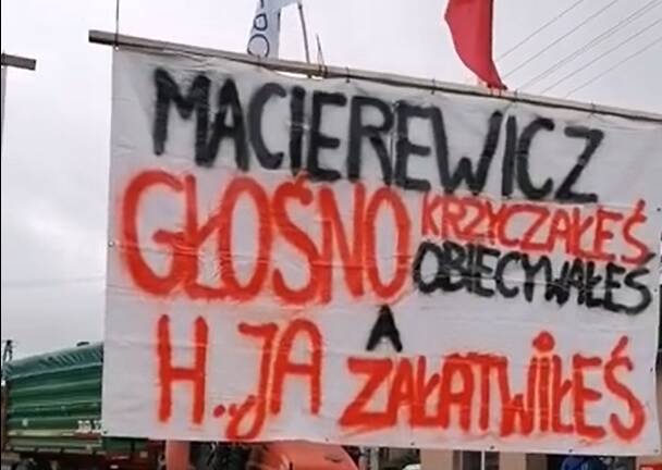 protest, Srock, Macierewicz, Agro Unia