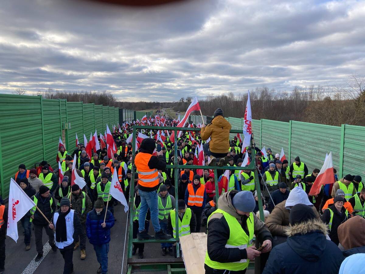 protest rolników, blokada, Dorohusk 