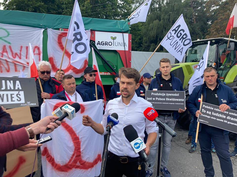 agro unia, Michał Kołodziejczak, protest