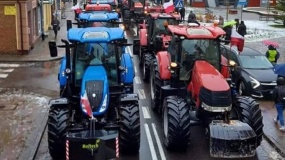 protest rolników, Biedronka, centrum dystrybucyjne 